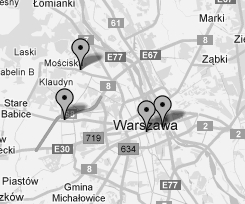 Mapa 4GROW - Coaching, Warszawa