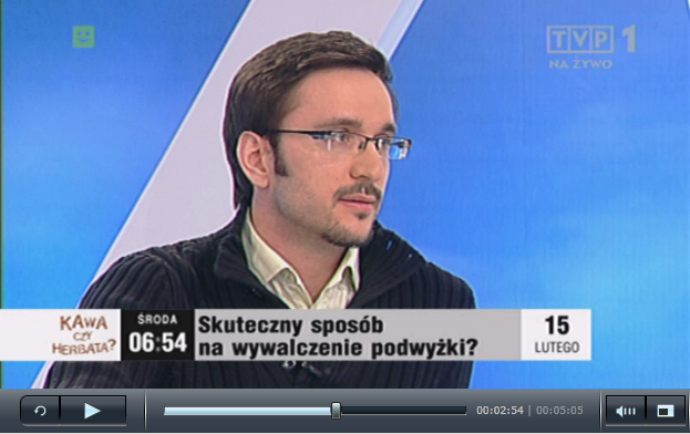 Podwyżka - jak rozmawiać - psycholog biznesu Mateusz Dąbrowski w TVP1