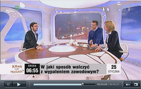 Wypalenie zawodowe - psycholog biznesu Mateusz Dąbrowski w TVP
